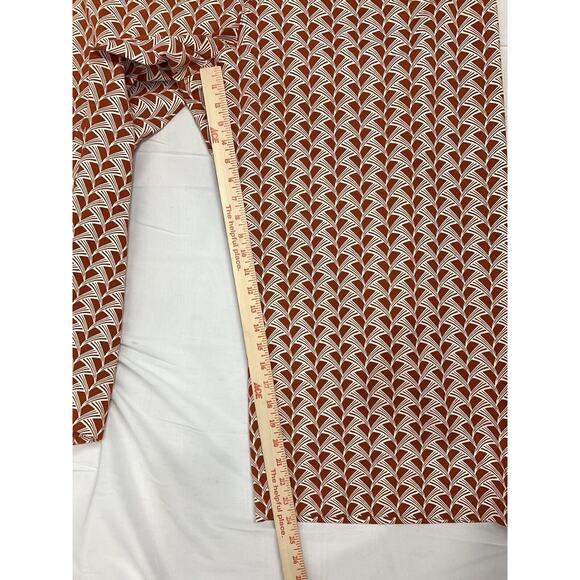 Maeve Anthropologie The Collette Orange Graphic Print Cropped Wide Leg Pants NWT - Picture 12 of 13